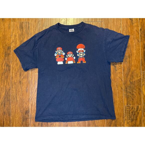 Vintage 2002 Super Mario Bros Nintendo Size T-Shirt Men’s Size Medium - Picture 1 of 7